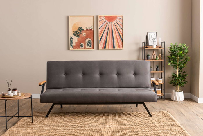 Atelier Del Sofa Zven - Sofá-Cama de 3 Plazas Gris Atelier Del Sofa Zven - Sofá-Cama de 3 Plazas Gris